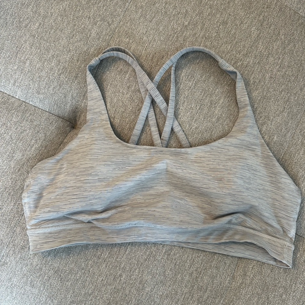 Lululemon Gray Energy Bra 10